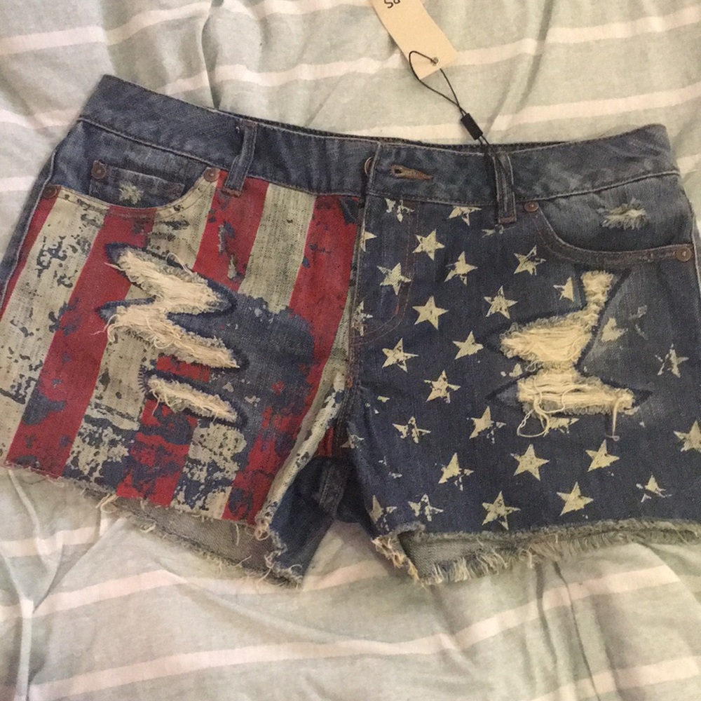 American flag shorts